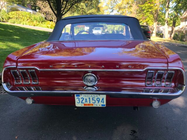 1968 Red Ford Mustang Convertible
