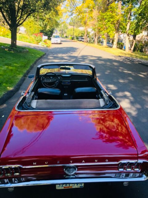 1968 Red Ford Mustang Convertible