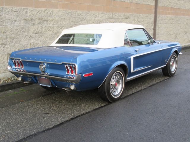 1968 Acapulco blue Ford Mustang