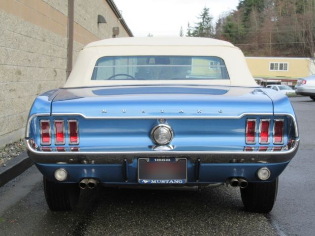 1968 Acapulco blue Ford Mustang