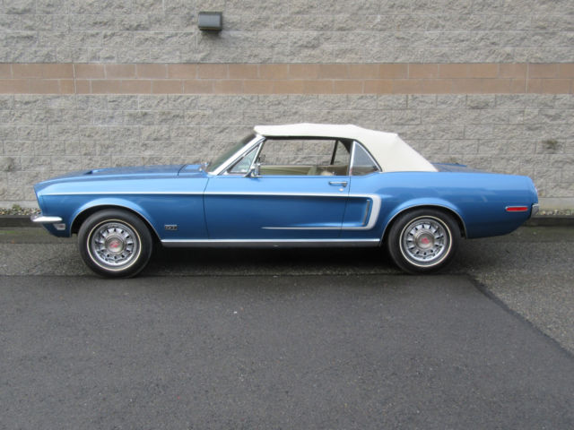 1968 Acapulco blue Ford Mustang