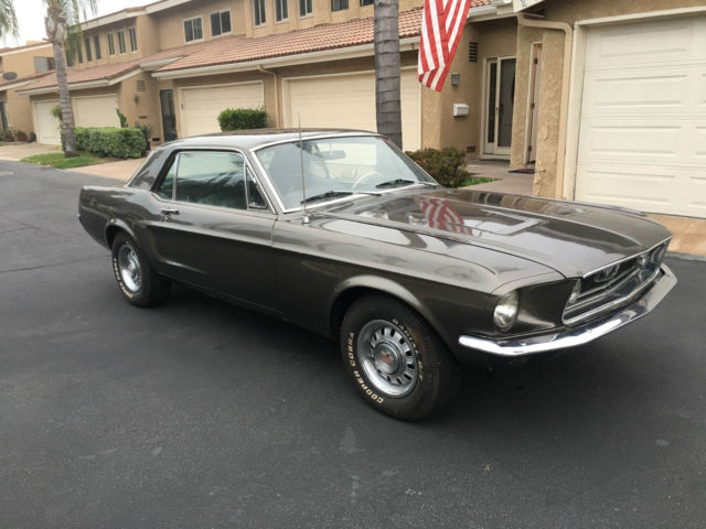 1968 Gray Ford Mustang Hardtop