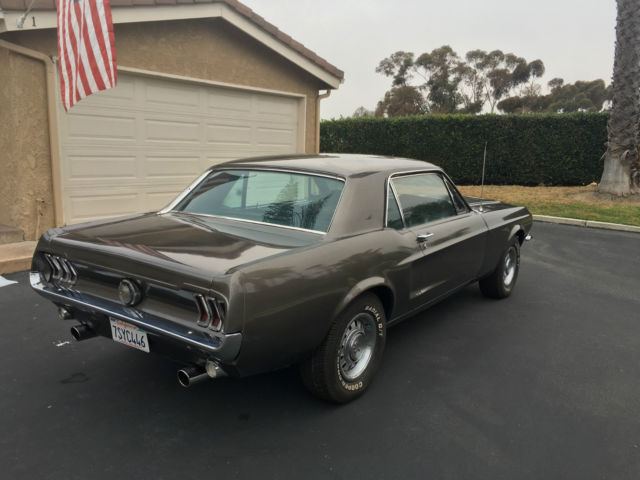 1968 Gray Ford Mustang Hardtop