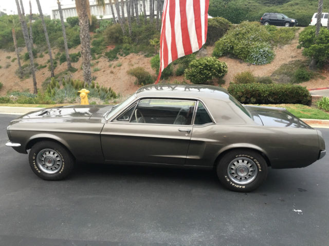 1968 Gray Ford Mustang Hardtop