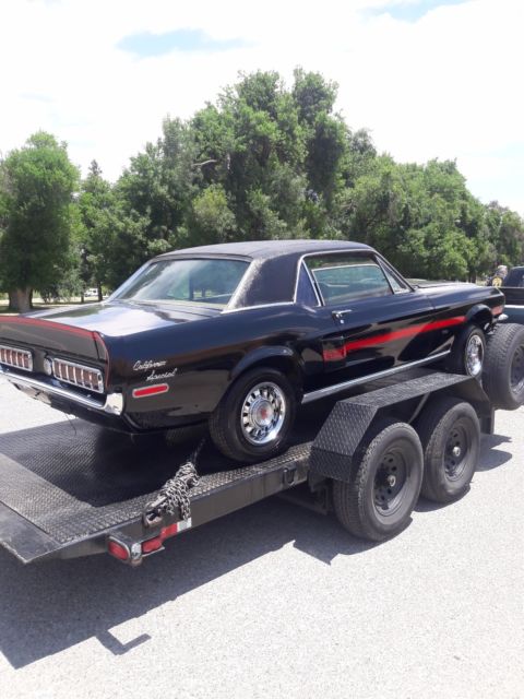 1968 Black Ford Mustang Coupe