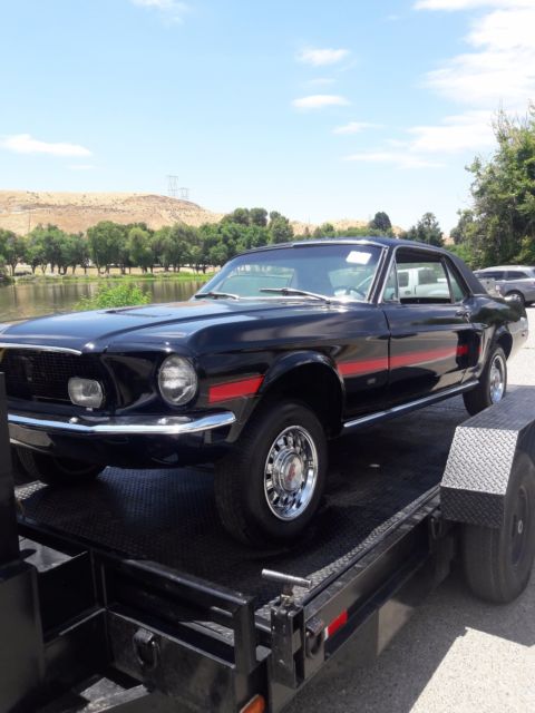 1968 Black Ford Mustang Coupe