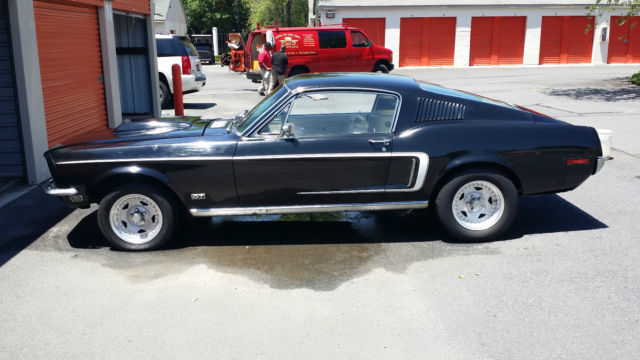 1968 Black Ford Mustang Fastback