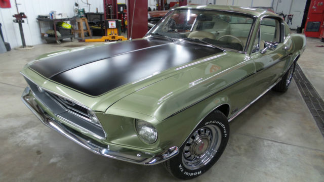 1968 Lime Gold Ford Mustang Fastback