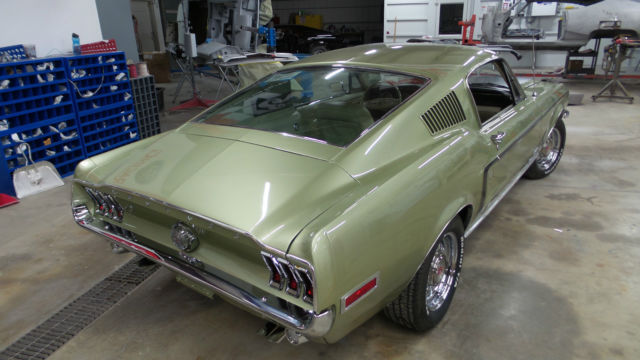 1968 Lime Gold Ford Mustang Fastback