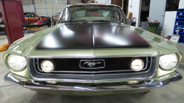 1968 Lime Gold Ford Mustang Fastback