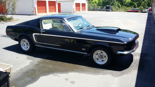 1968 Black Ford Mustang Fastback
