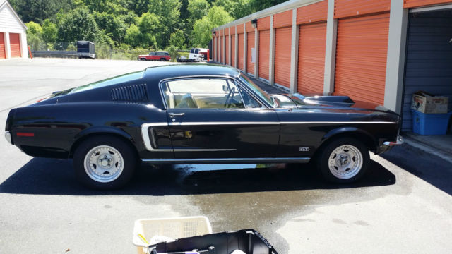 1968 Black Ford Mustang Fastback