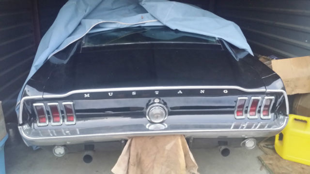 1968 Black Ford Mustang Fastback