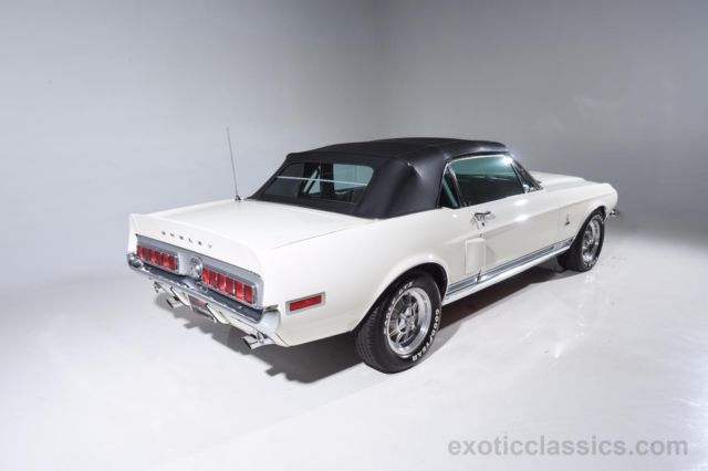 1968 White Ford Mustang Convertible