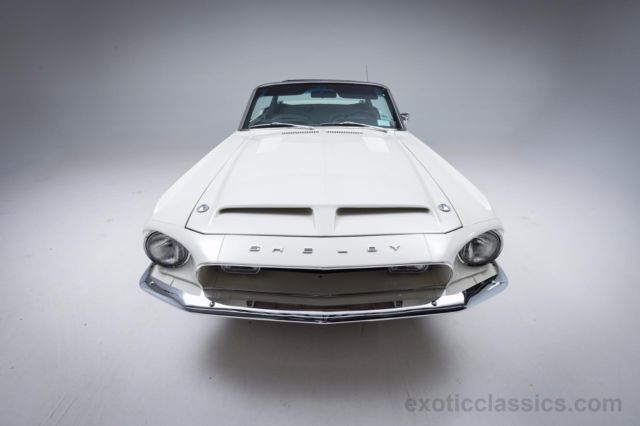 1968 White Ford Mustang Convertible