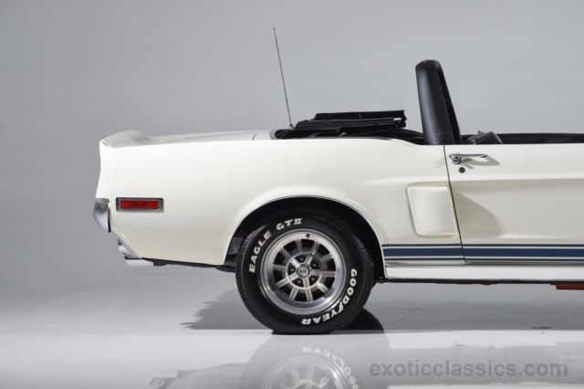1968 White Ford Mustang Convertible