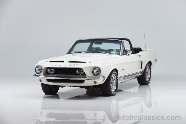 1968 White Ford Mustang Convertible