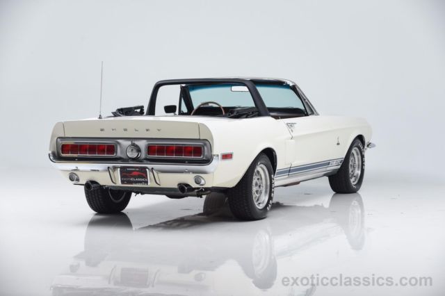 1968 White Ford Mustang Convertible