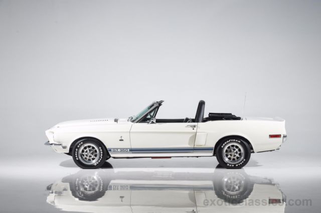 1968 White Ford Mustang Convertible