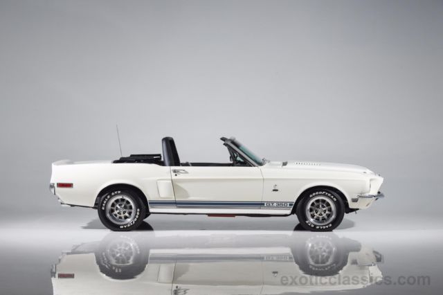 1968 White Ford Mustang Convertible