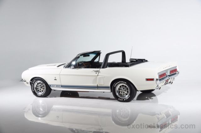 1968 White Ford Mustang Convertible