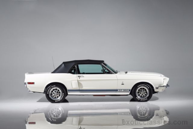 1968 White Ford Mustang Convertible