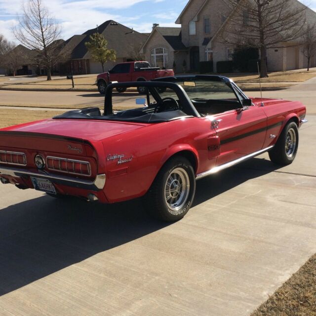 1968 Red Ford Mustang Convertible
