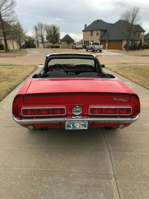 1968 Red Ford Mustang Convertible