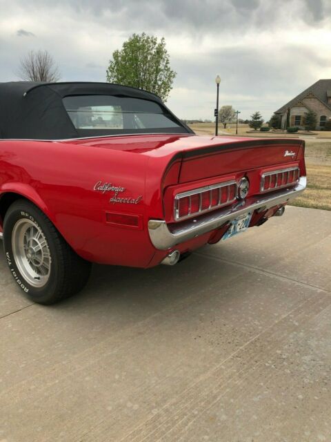 1968 Red Ford Mustang Convertible