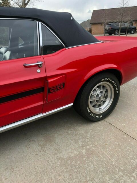 1968 Red Ford Mustang Convertible