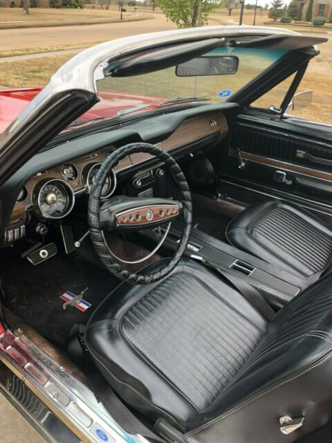 1968 Red Ford Mustang Convertible