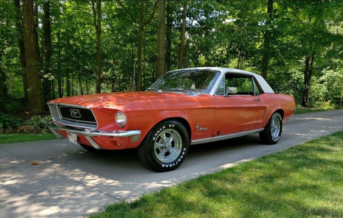 1968 Red Ford Mustang Coupe