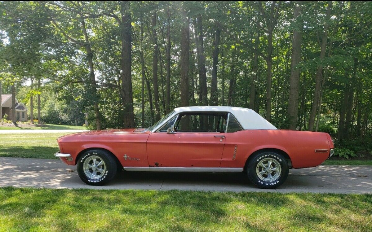 1968 Red Ford Mustang Coupe