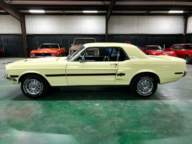 1968 Yellow Ford Mustang Coupe
