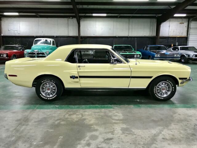 1968 Yellow Ford Mustang Coupe