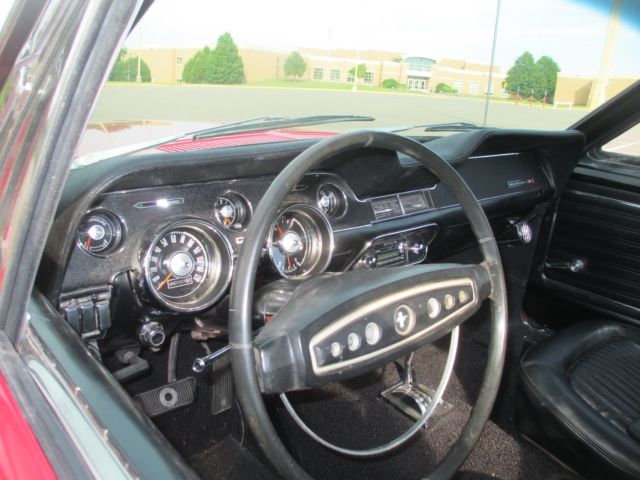 1968 Red Ford Mustang