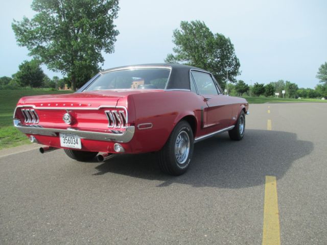 1968 Red Ford Mustang
