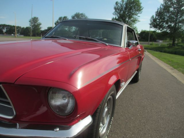 1968 Red Ford Mustang