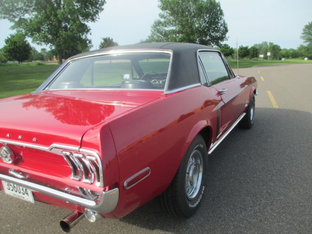 1968 Red Ford Mustang