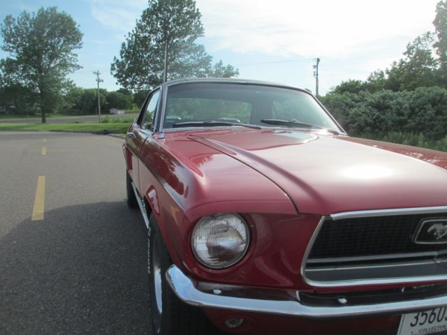 1968 Red Ford Mustang