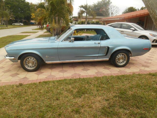 1968 Blue Ford Mustang Coupe