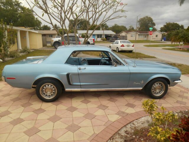 1968 Blue Ford Mustang Coupe
