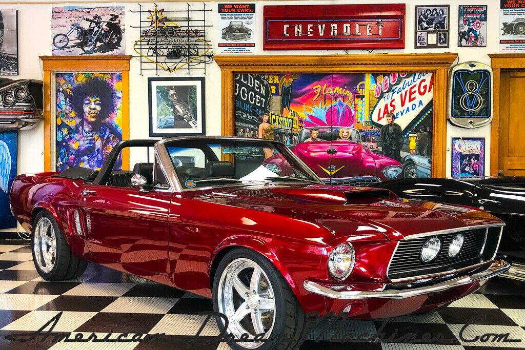 1968 Red Ford Mustang Convertible