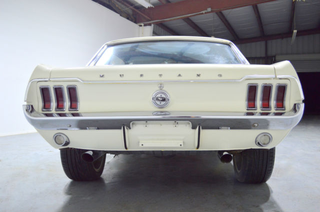 1968 White Ford Mustang Coupe
