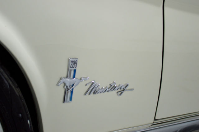 1968 White Ford Mustang Coupe