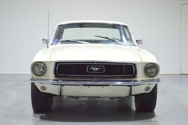 1968 White Ford Mustang Coupe
