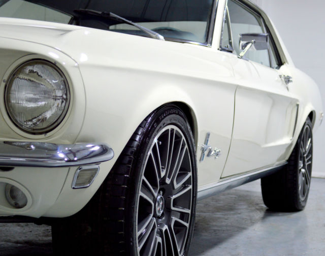 1968 White Ford Mustang Coupe