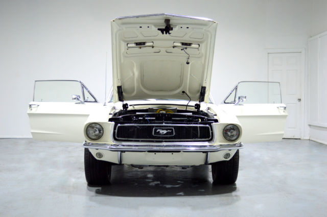 1968 White Ford Mustang Coupe