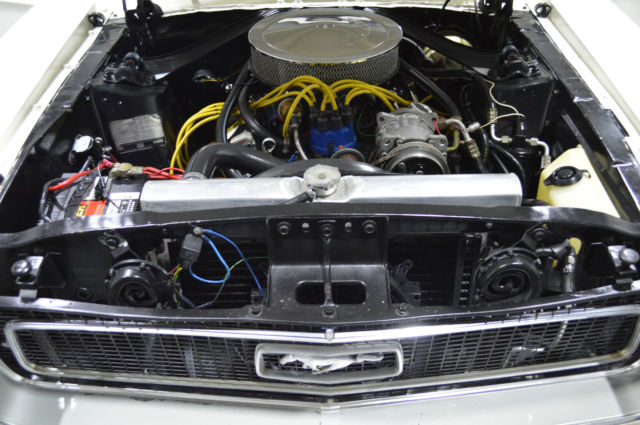 1968 White Ford Mustang Coupe