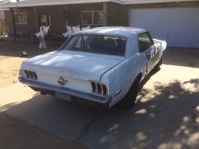 1968 White Ford Mustang U/K